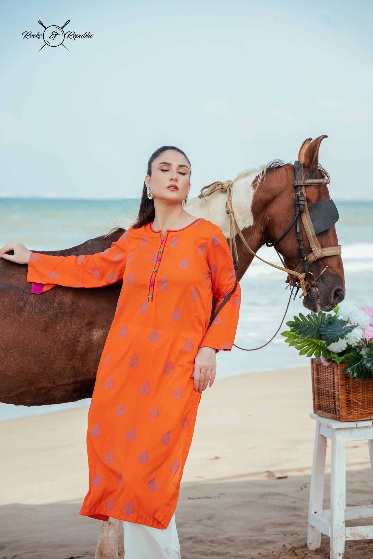 Orange Kurta