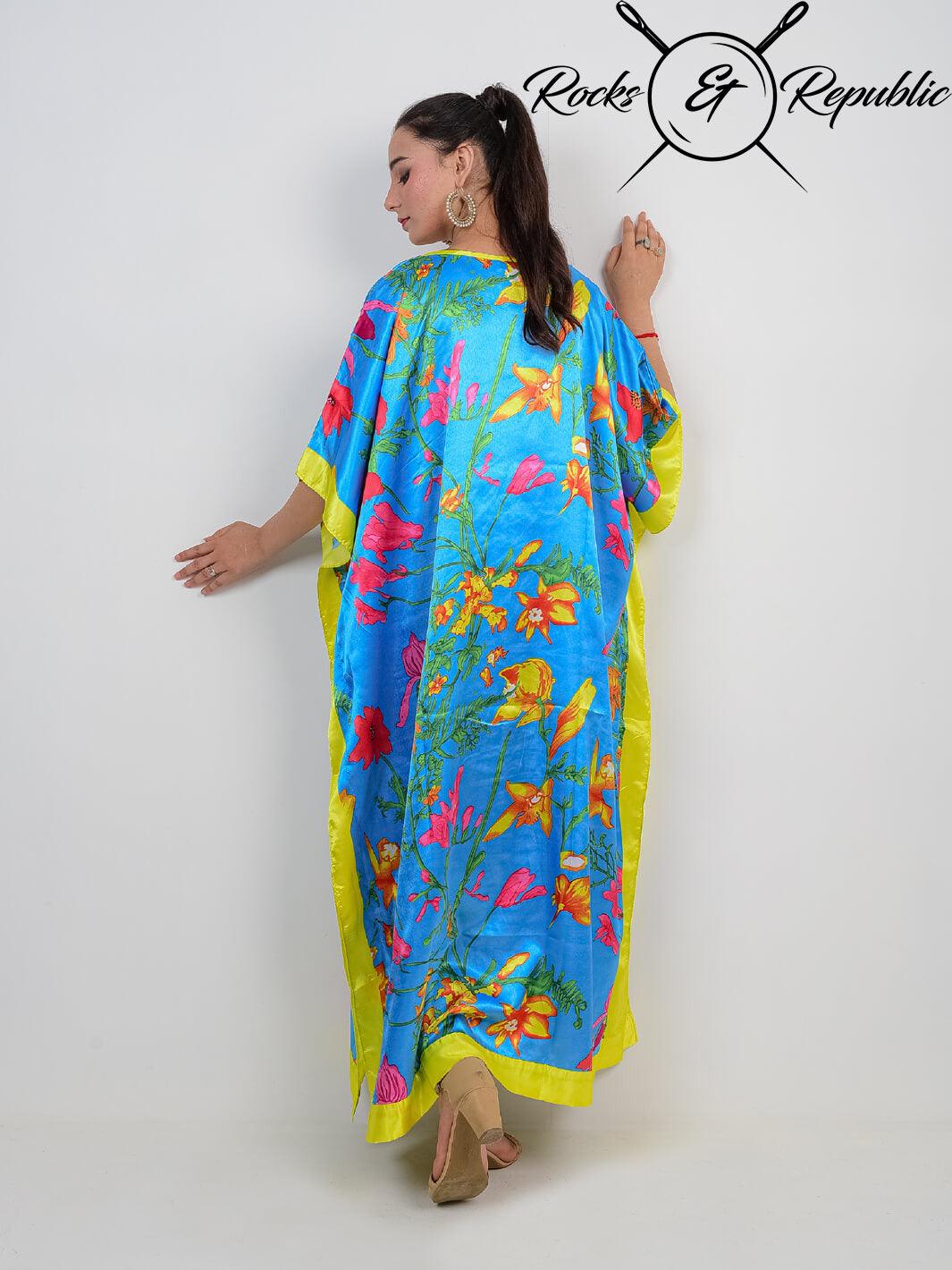 Blue Lilles Kaftan - Rocks & Republic