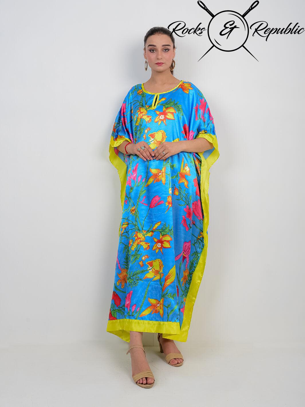 Blue Lilles Kaftan - Rocks & Republic