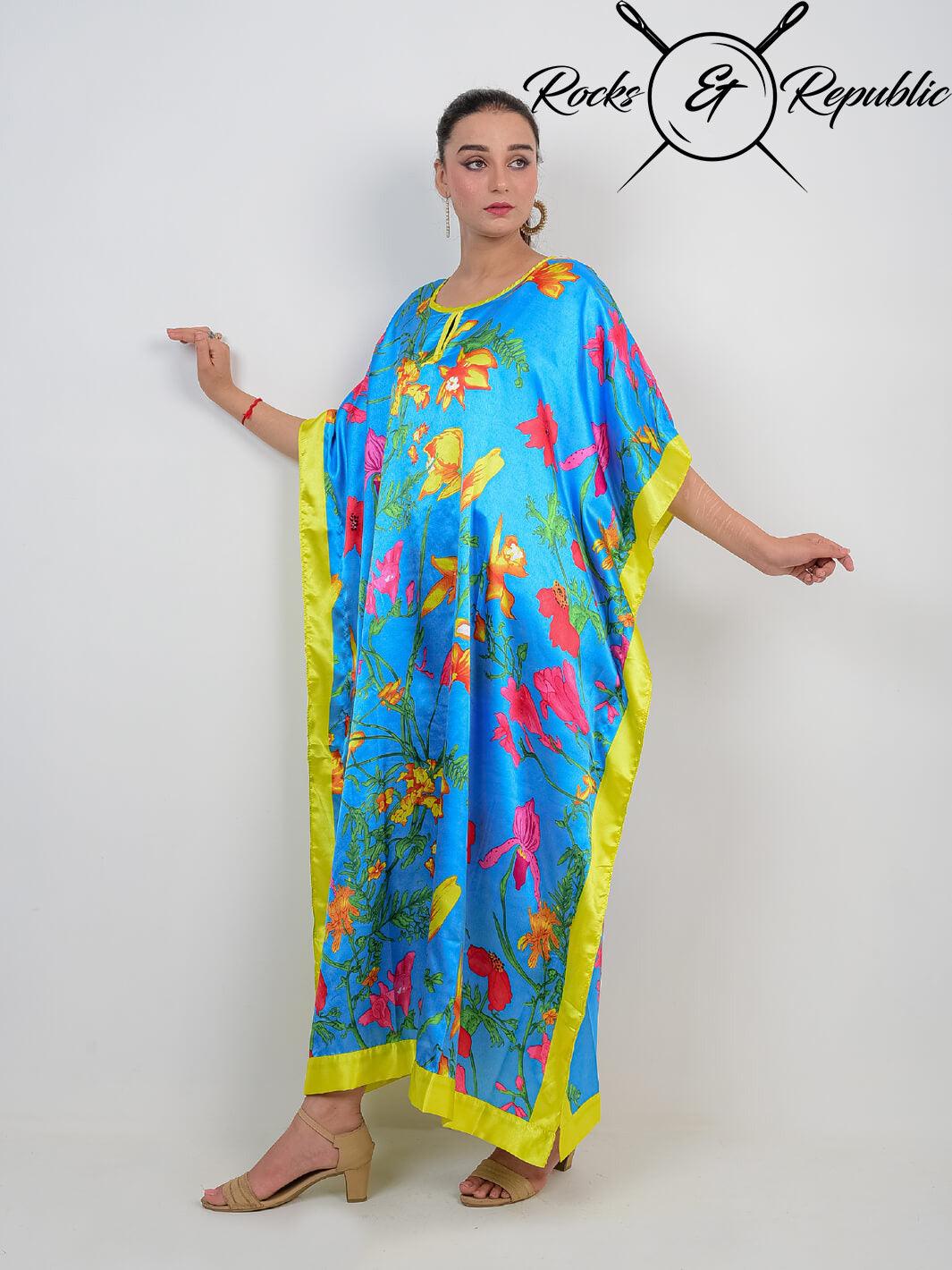 Blue Lilles Kaftan - Rocks & Republic